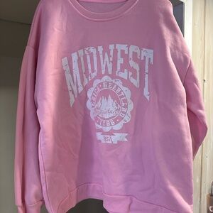 Pink Midwest Graphic Sweatshirt